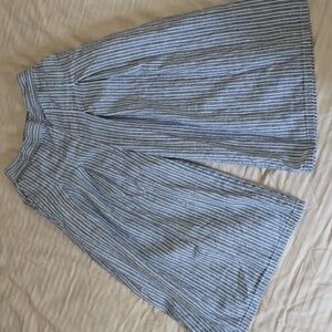 Pre-owned KingKow Striped Wide-Leg Pants Size 120